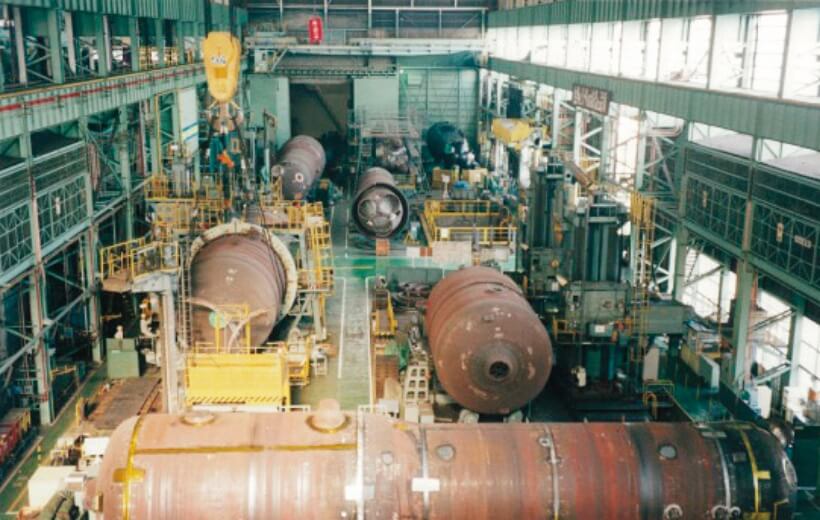 1993 年，在神戶造船廠制造的蒸汽發(fā)生器